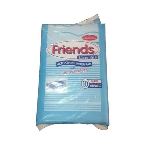 Ultra Thin Underpad - Non Woven Fabric, High Absorption, Cotton Net Top Surface, White Color - Leak Guard Protection for Adults