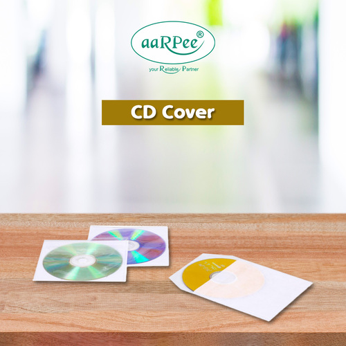 Anti Static CD PP Covers - Plastic, Standard Size, White | Single String Design with Durable Protective Enclosure for Compact Discs