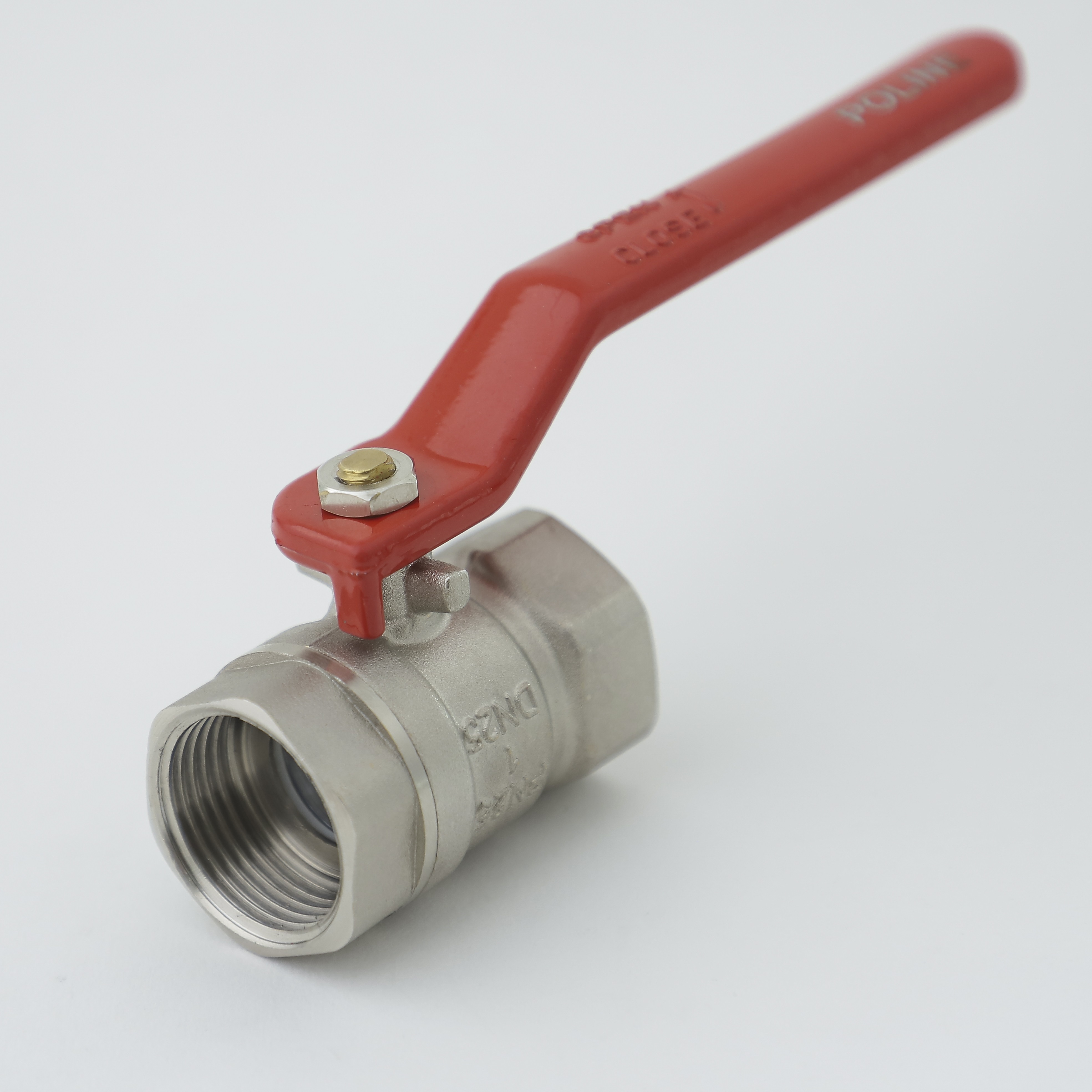 Brass Ball Valve - High-grade Brass, 1" Size Option, Silver Color | Durable, Leak-proof Design, Pressure And Temperature Resistant