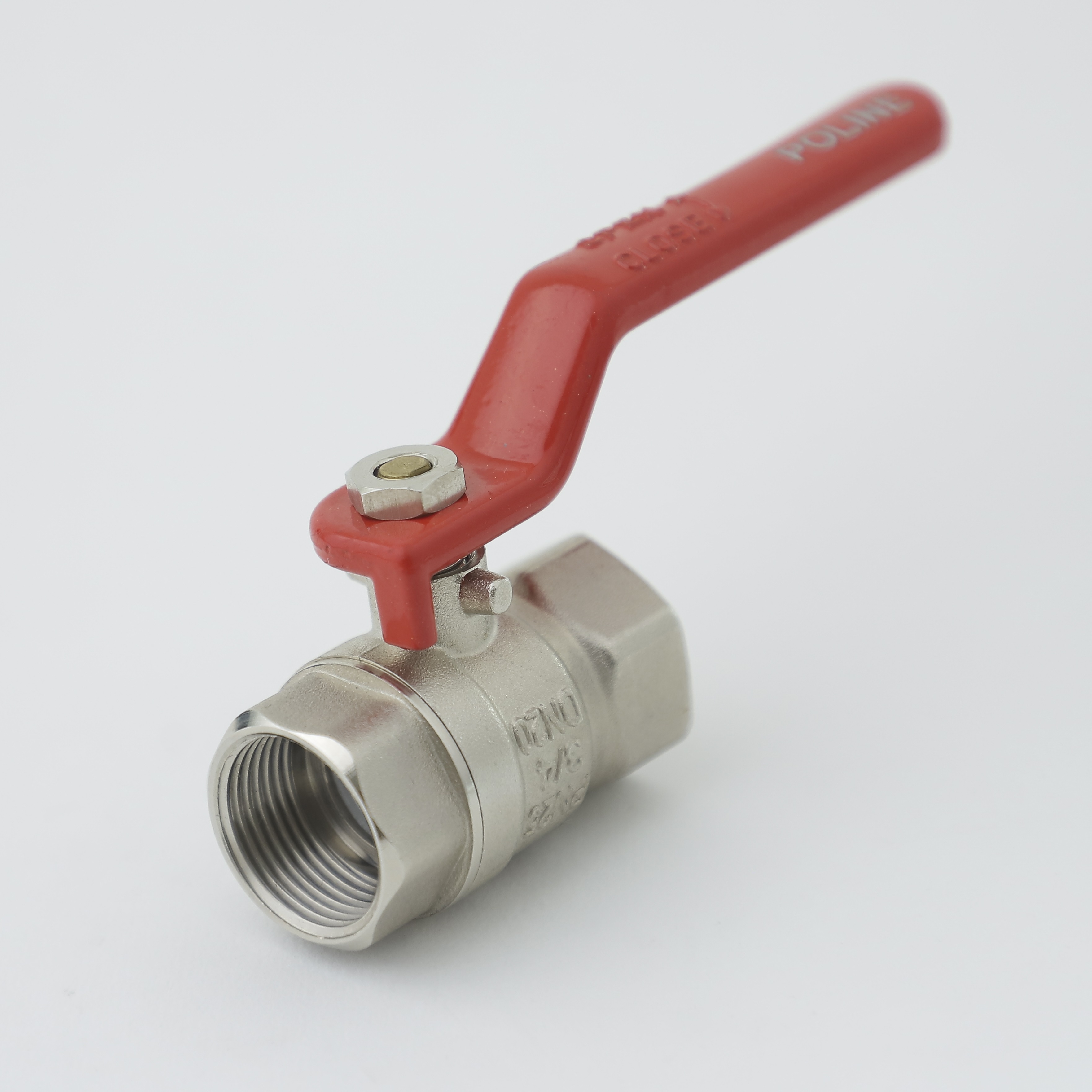 Brass Ball Valve - High-grade Brass, 1" Size Option, Silver Color | Durable, Leak-proof Design, Pressure And Temperature Resistant