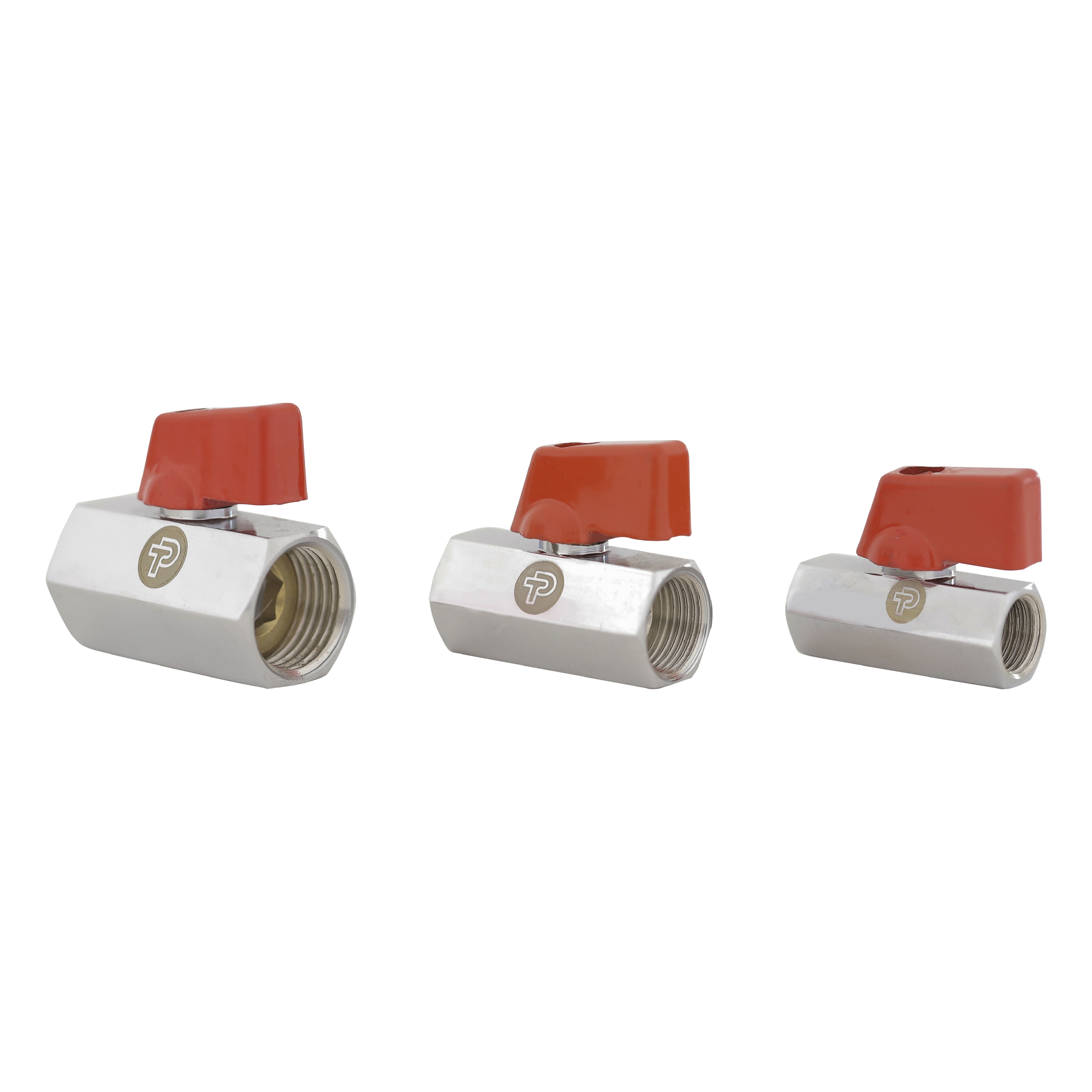 Ff Mini Ball Valve - Compact Brass Design, Female Threads On Both Ends | Ideal For Fluid Control In Limited Spaces