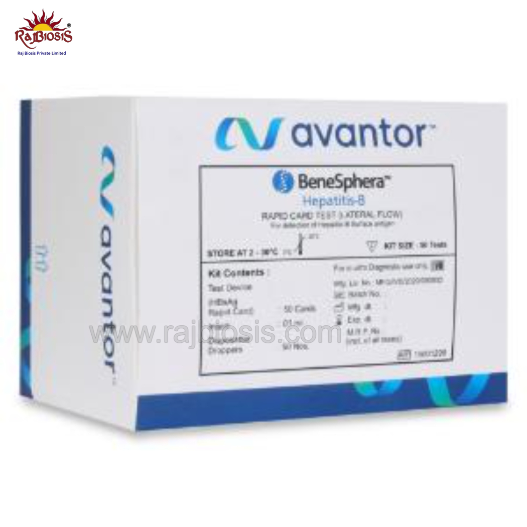 Benesphera Hepatitis B Rapid Card Test - Plastic Rapid Test Kit For Hbsag Detection | 99% Sensitivity, 98% Specificity, Disposable, Portable