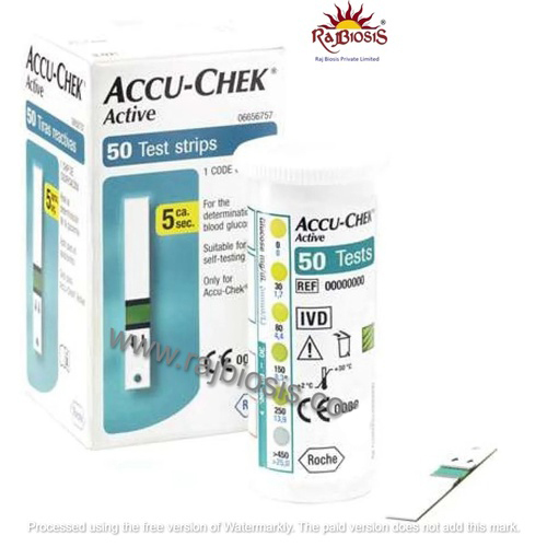 Accu-Chek शुगर टेस्ट स्ट्रिप्स