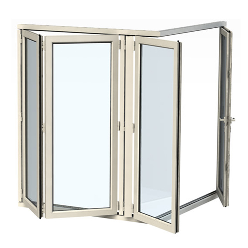Grey Aluminium Slide And Fold Doors
