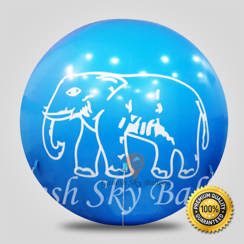 Advertising Sky Balloon - Pvc 10ft Round Design, Customizable With Full-color Printing, Durable And Eco-friendly For Effective Event Promotion