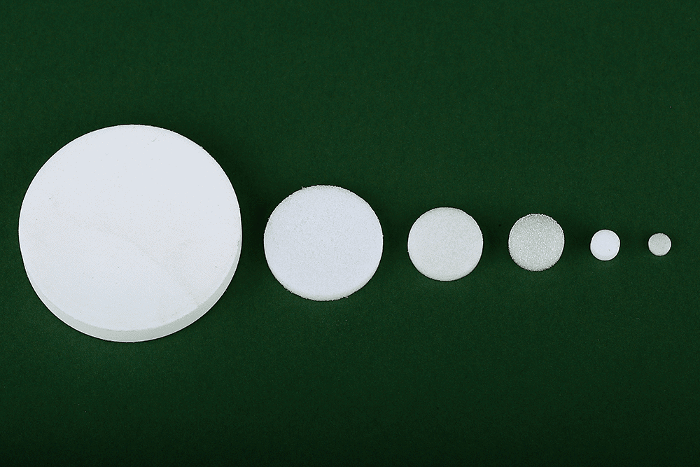 Porous Plastic Filter Discs - Polystyrene/polypropylene/polyethylene/uhdhm, 1mm To 1000mm Diameter, 2mm To 50mm Thickness, Customizable Specifications