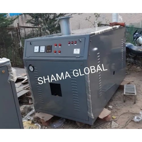 Grey Industrial Steam Boiler