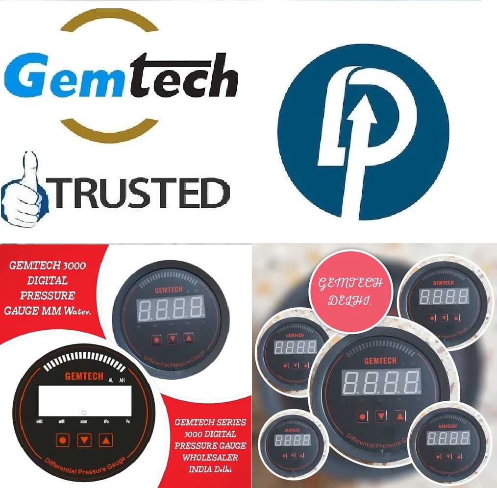 Gemtech Series 3000 Digital Pressure Gauge With Alarm Range 0 To 5000 Pascal Dealers Wholesaler Delhi Ncr India Bangalore Mumbai Kolkata