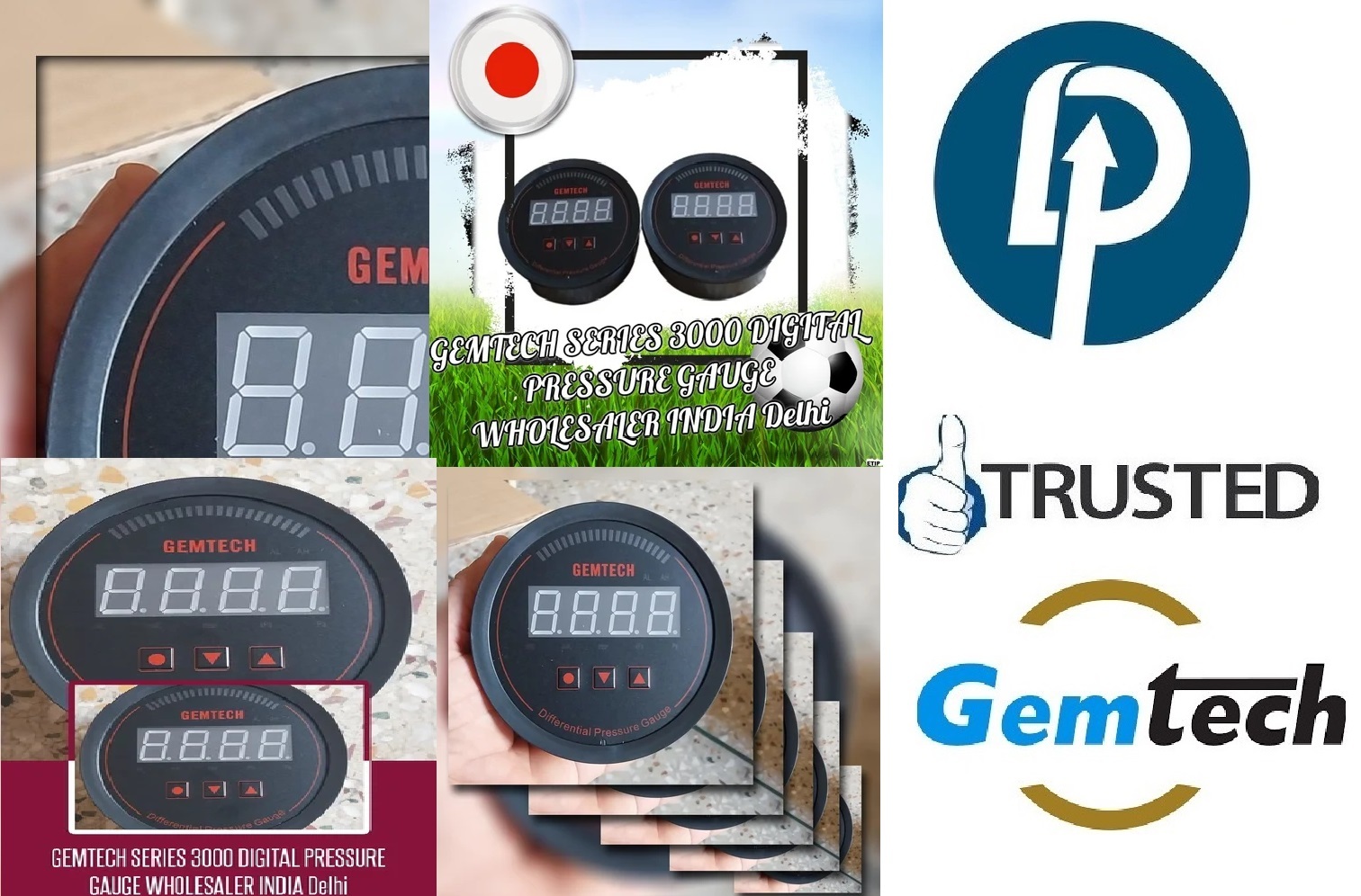 Gemtech Series 3000 Digital Pressure Gauge With Alarm Range 0 To 5000 Pascal Dealers Wholesaler Delhi Ncr India Bangalore Mumbai Kolkata