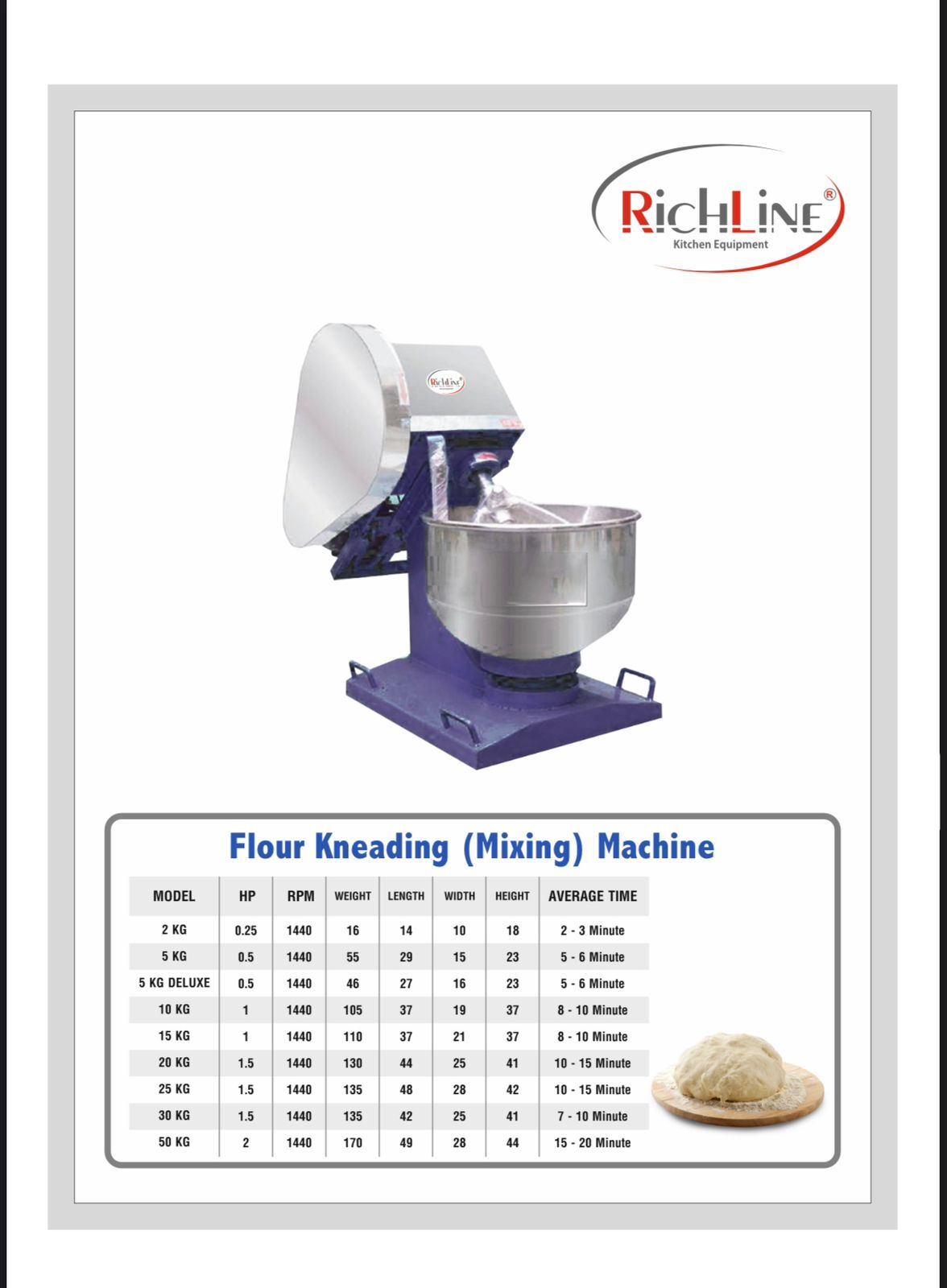 Dough Kneader - Stainless Steel, Automatic Commercial Use Machine For Efficient Dough Preparation