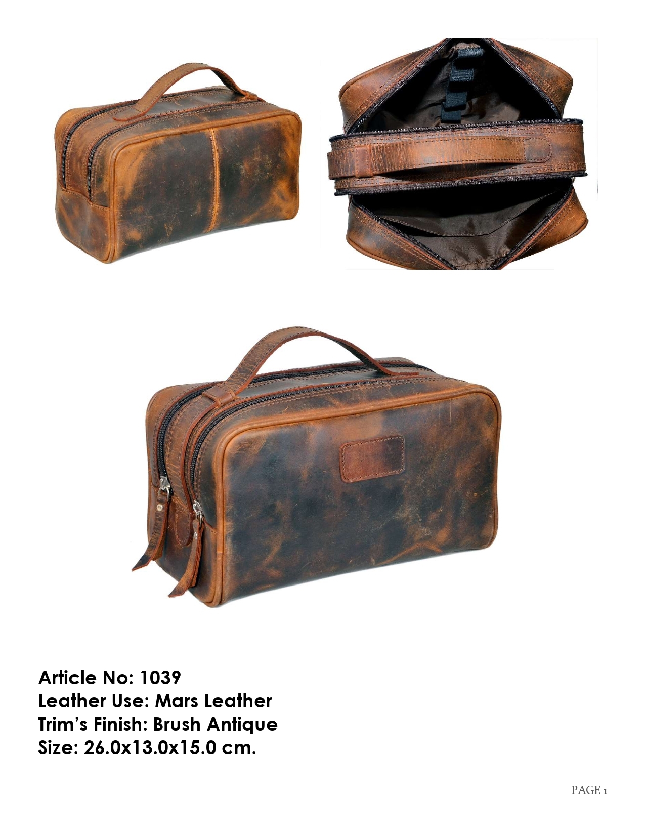 Leather Toiletry Kit