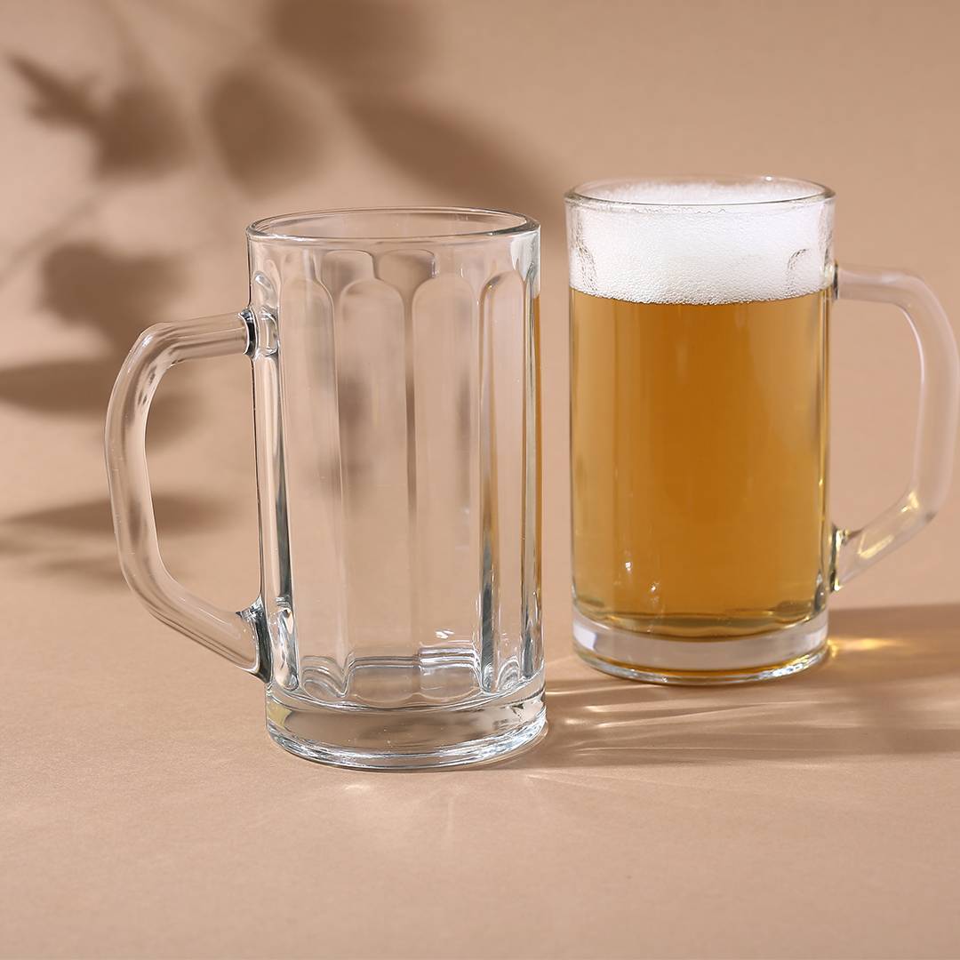 Uniglass Nicol Beer Glass Mug Set 500ml - Color: Transparent