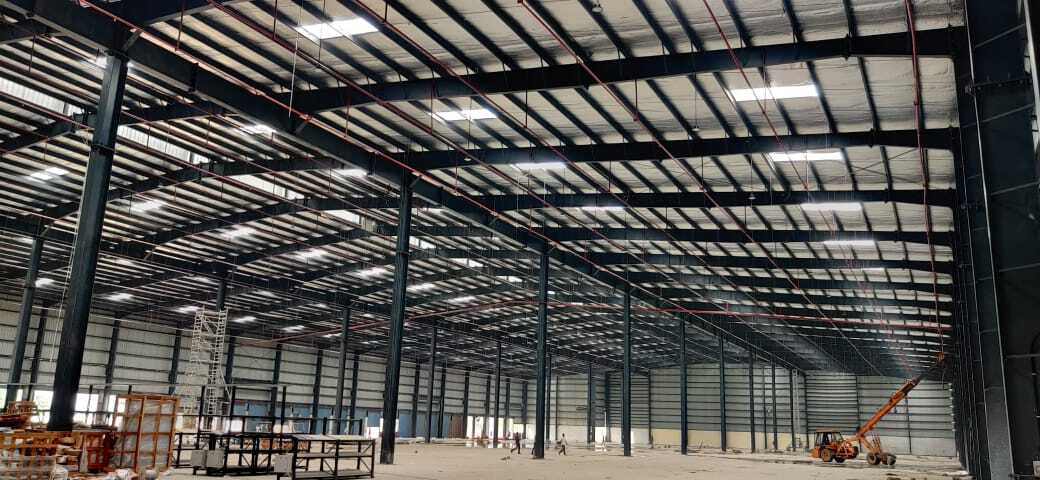 Roof Top Structure - Quality Steel, Glass Wool Insulation , Metal Sheet Walls For Warehouses, Factories, And Car Parking Solutions