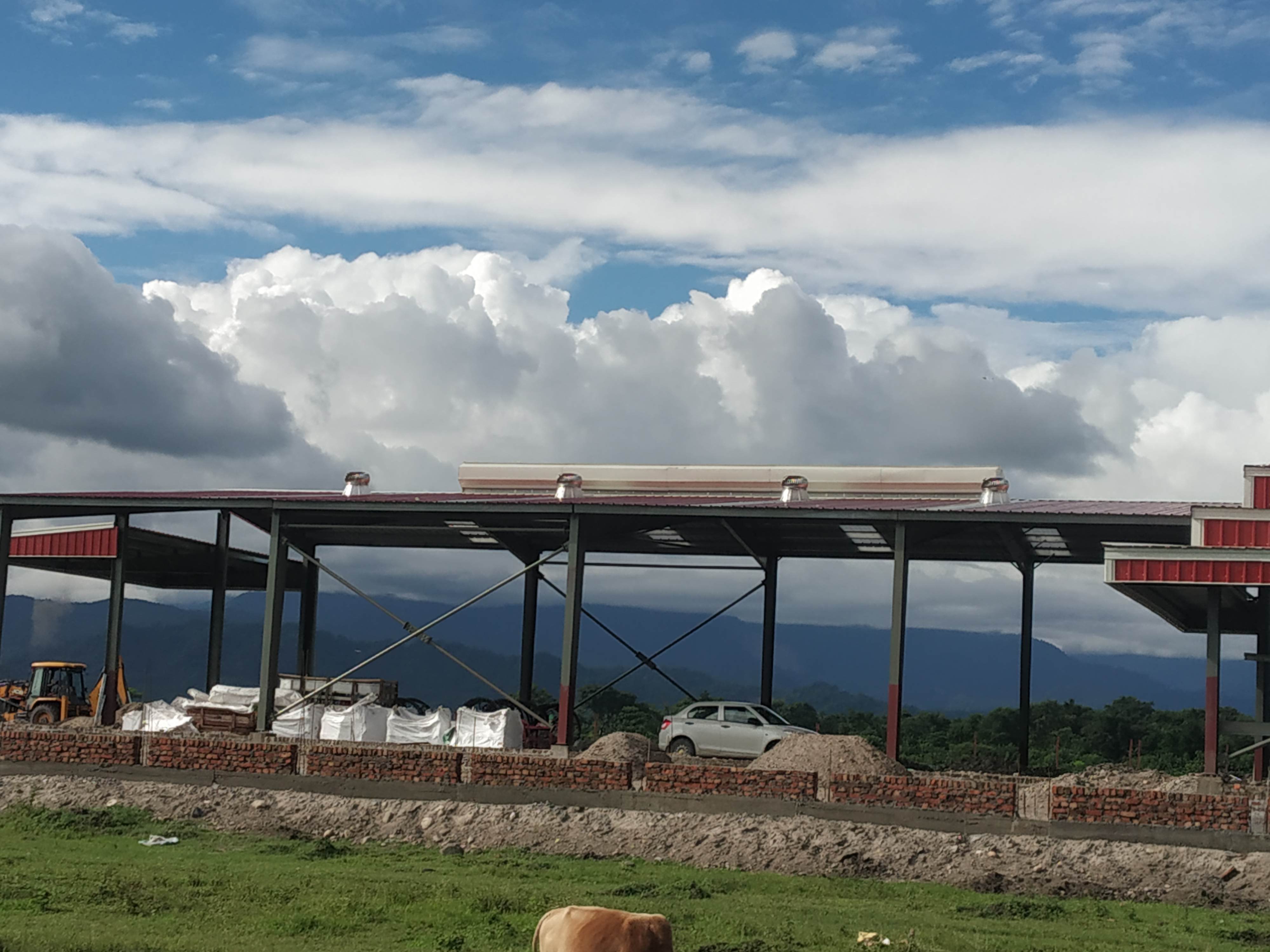 Roof Top Structure - Quality Steel, Glass Wool Insulation , Metal Sheet Walls For Warehouses, Factories, And Car Parking Solutions