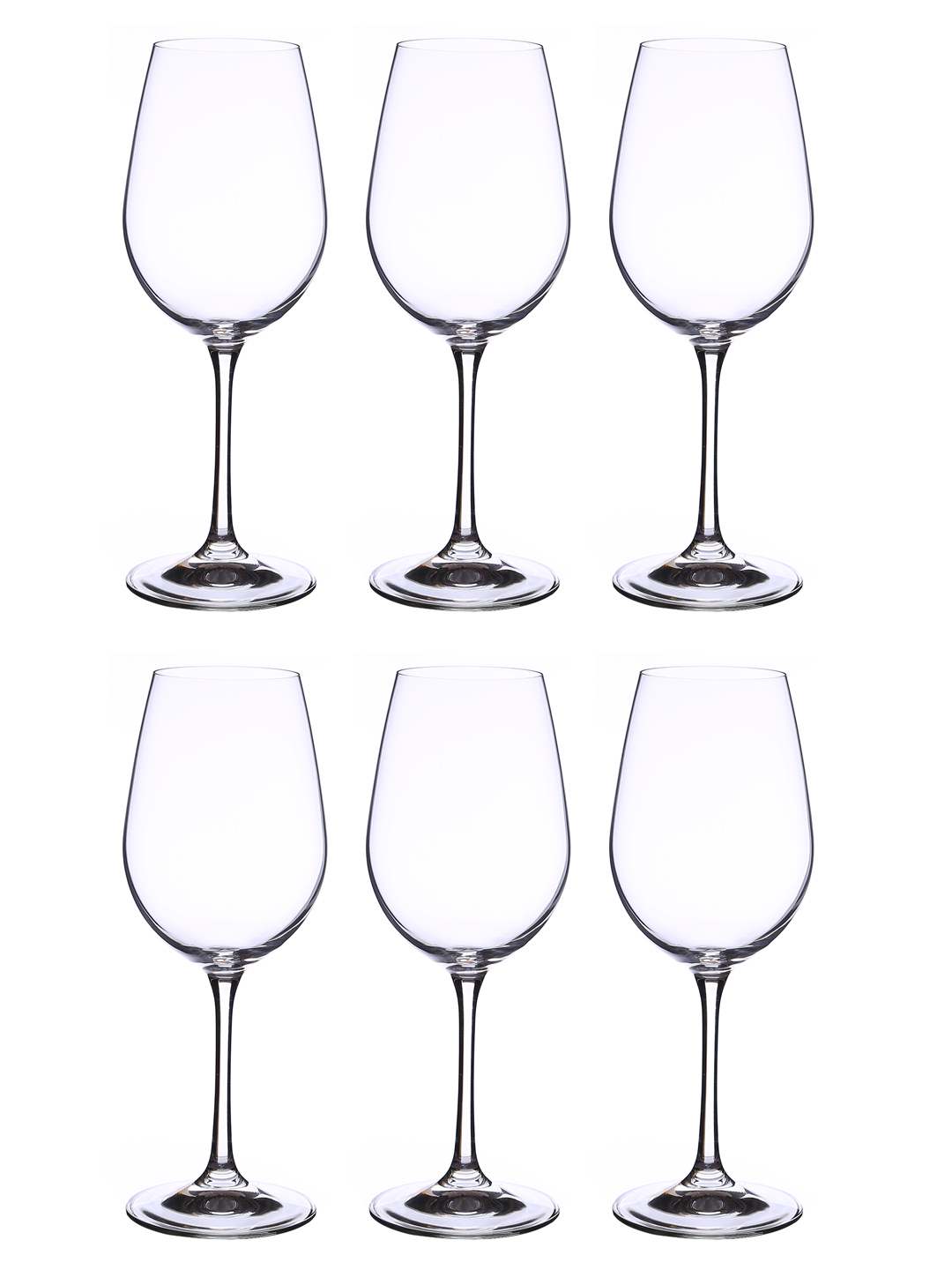 Bohemia Crystal Viola White Wine Glass Set 350ml - 22.5 X 5.7cm, Crystal Clear, Dishwasher Safe, Elegant Design, Gift Boxed, Set Of 6