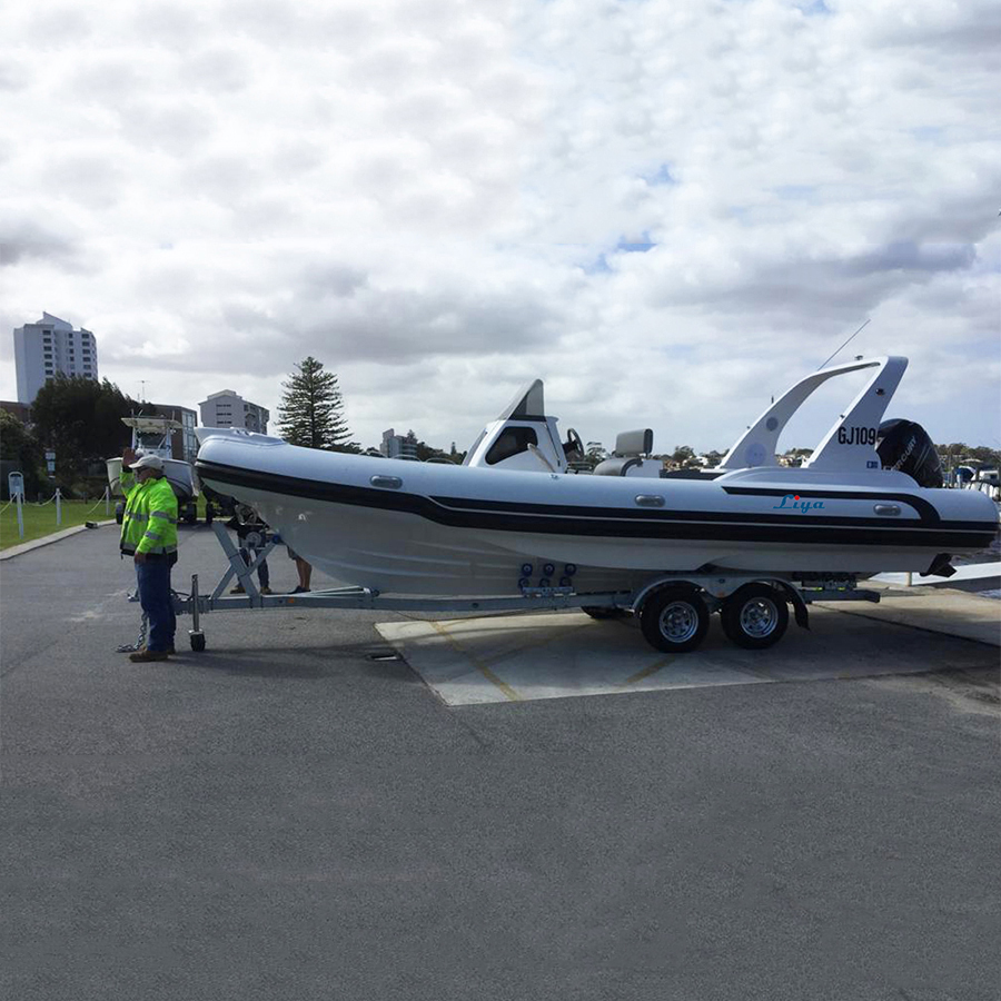 Liya 7.5m Inflatable Fishing Boat Outboard Motor Speed Boats