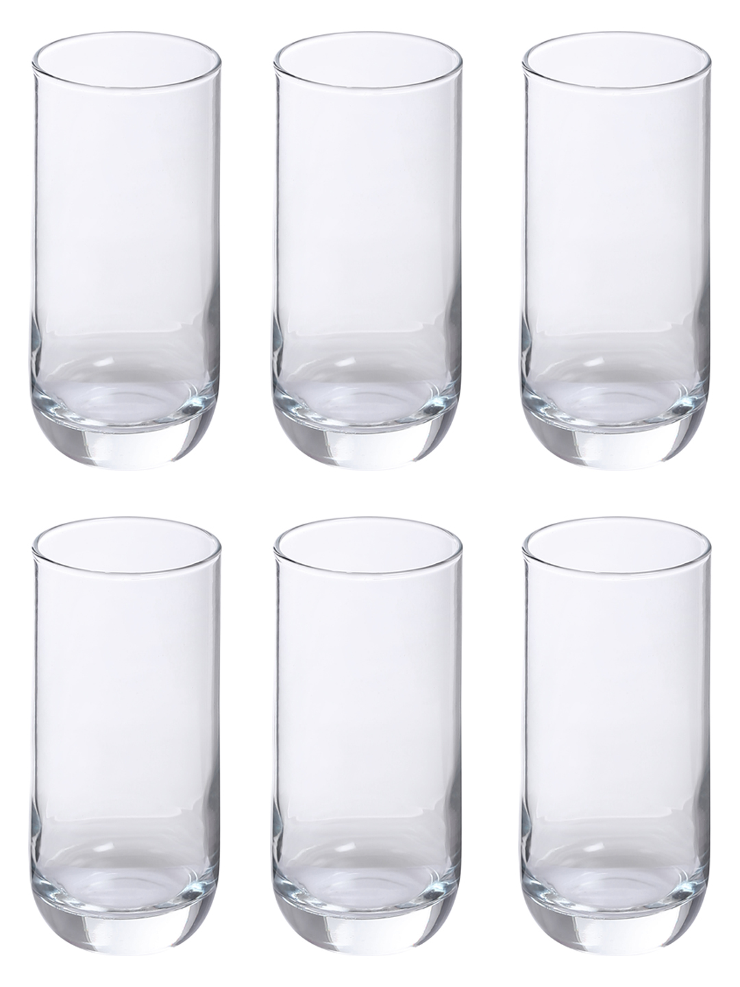 Smartserve Kouros Bar Imported Highball Tall Coffee Glass Set 360ml Set Of 2 - Color: Transparent