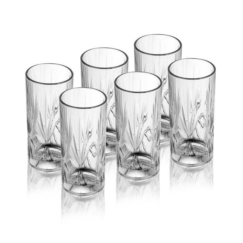 Uniglass Royal Juice And Cocktail Glass Set - Soda Lime Glass, 335ml Transparent, Set Of 2/4/6 Pcs