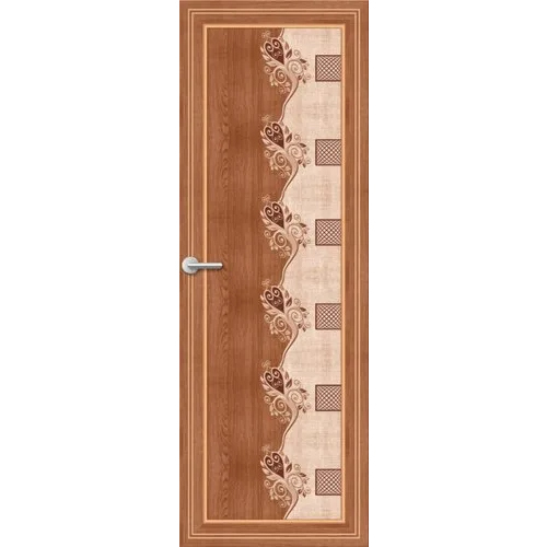 Design High Durability White Pvc Bathroom Door With Glossy Finish