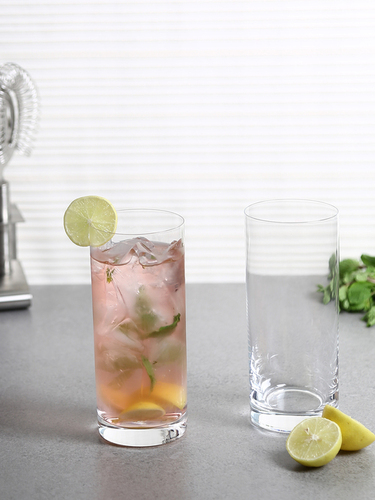 Bohemia Crystal Barline Tall Highball Glass Set  480ml Set of 6