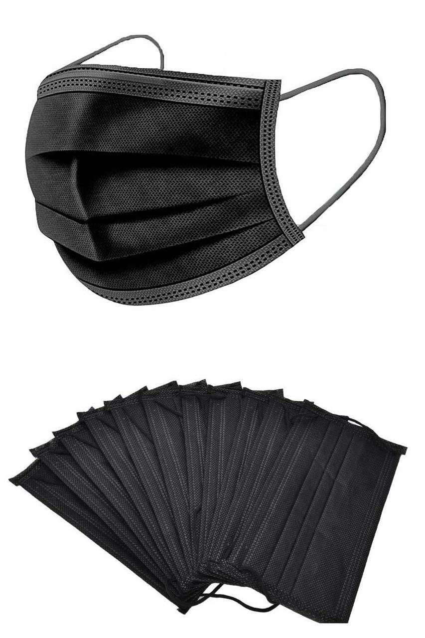 Nura 3 Ply Face Mask Anti-pollution Germ Protection Mask For Men Women Black