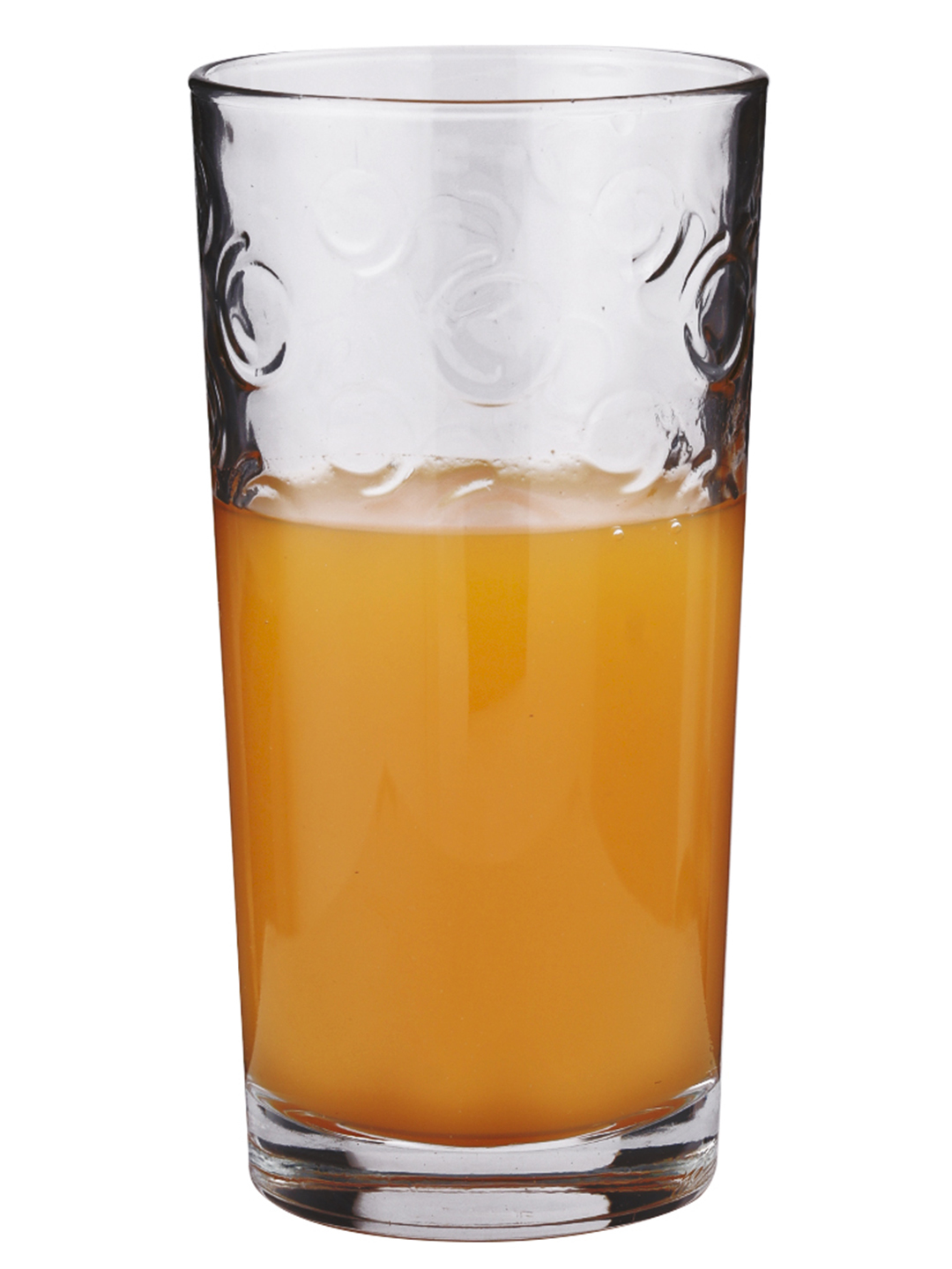 Smartserve Tall Spiral Glass Set - 250ml Capacity, Transparent Soda Lime Glass, Dishwasher-friendly, Ideal For Juices And Cocktails, Pack Of 6