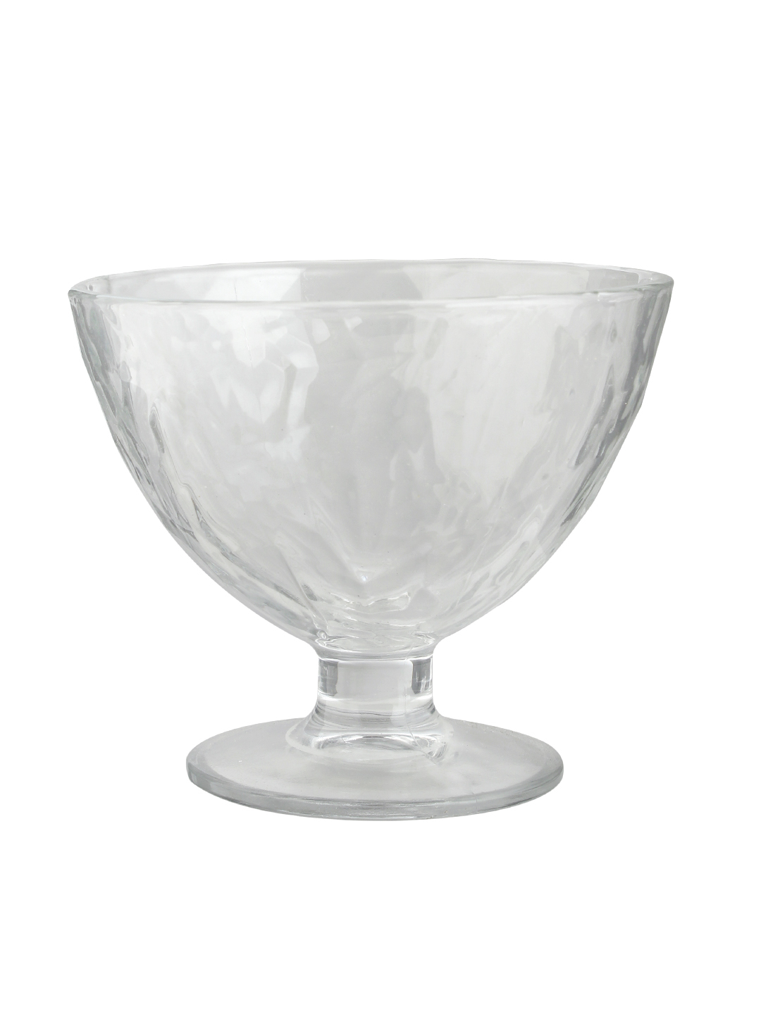 Uniglass Quartz Dessert Glass Bowls Set Transparent 375ml - Soda Lime Glass, 9.9x11.7 Cm, Dishwasher-friendly, Set Of 6