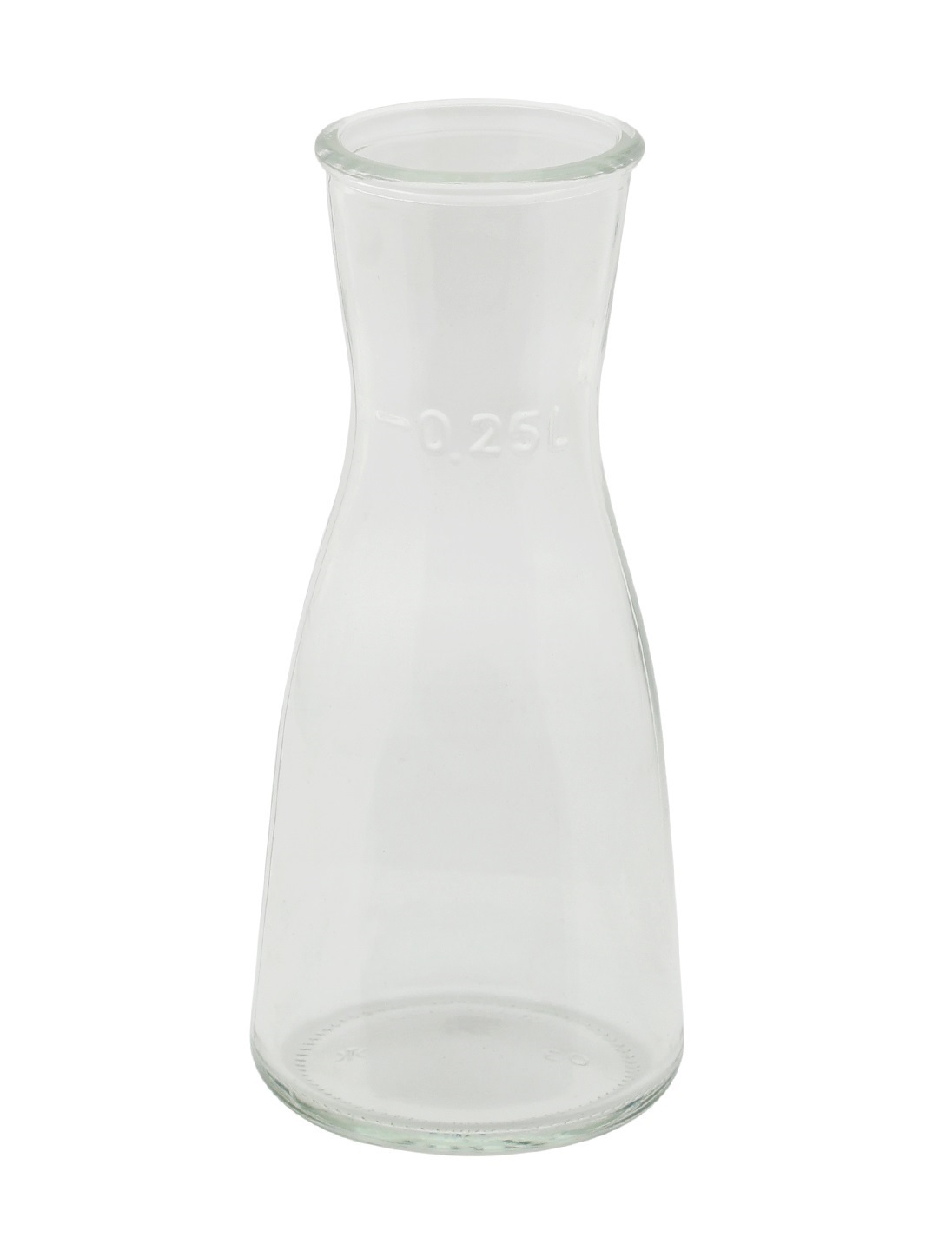 Ossa Carafe Decanter Set - 250 Ml Each, Transparent Soda Lime Glass | Dishwasher Safe, Ideal For Milk, Water, Juice, And More