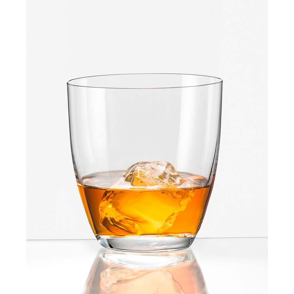Bohemia Crystal Kate Whiskey Glass Set 300ml - 100% Lead Free Crystal, Set Of 6, Dishwasher-friendly, Transparent Finish