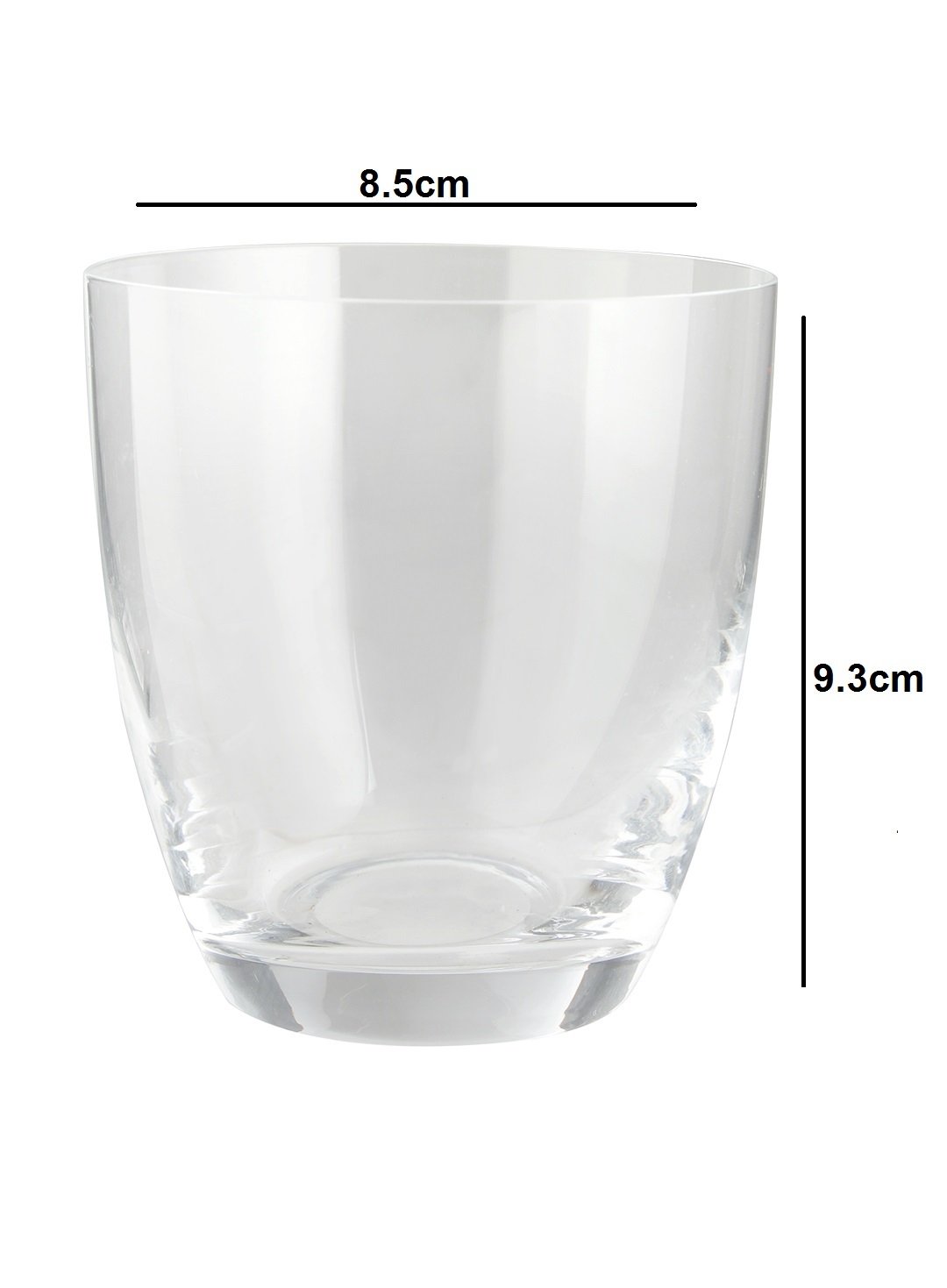 Bohemia Crystal Kate Whiskey Glass Set 300ml - 100% Lead Free Crystal, Set Of 6, Dishwasher-friendly, Transparent Finish