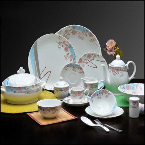 Ceramic Dinner Set 11 - Durable Ceramic, 16-piece Set, Black Color | Versatile For Home & Hotel Use, Microwave & Oven Safe, Elegant Design