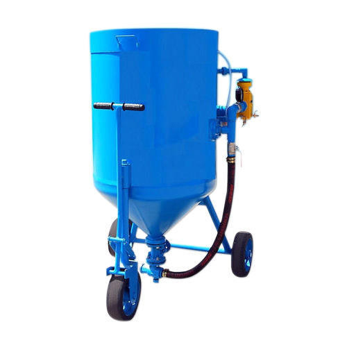 Portable Sand Blasting Machine - Semi Automatic, Pneumatic Powered | Industrial Surface Treatment, Warranty Included