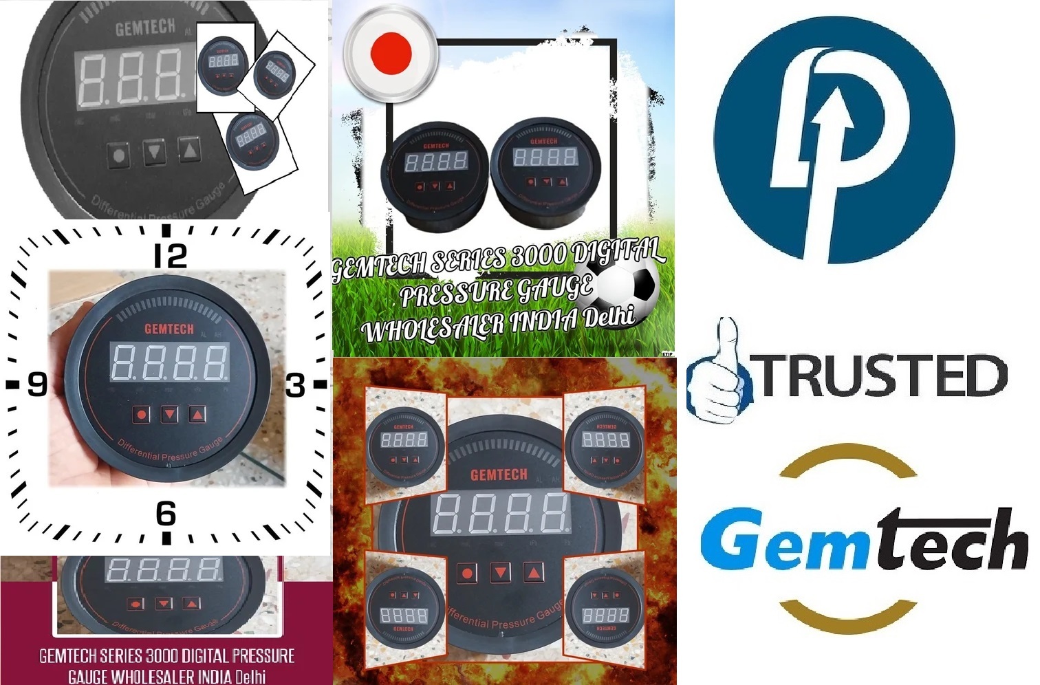 Gemtech Series 3000 Digital Pressure Gauge With Alarm Range 0 To 125 Pascal Chiraiyakot Uttar Pradesh India - Accuracy: A 1%fs