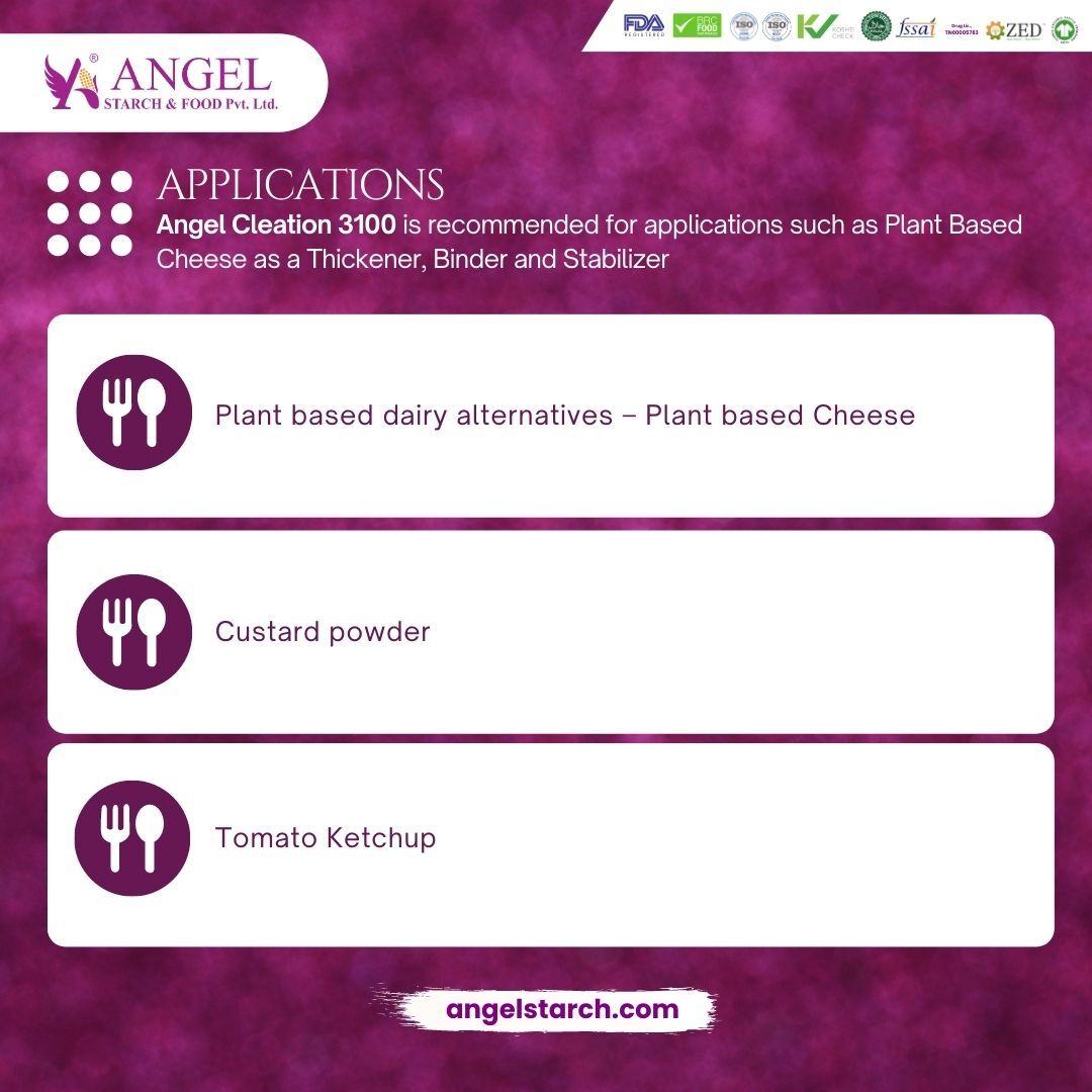 Modified Clean Label Starch Tapioca Starch For Plant-based Cheese - Powder, Gluten Free, Vegan, Non-gmo, Thickener, Binder, Stabilizer