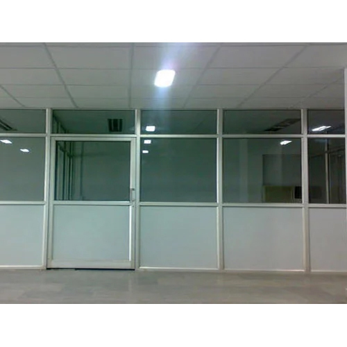 Durable Silver Aluminium Office Partition