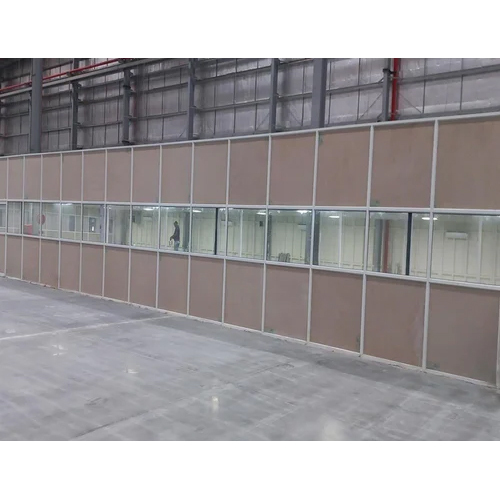 Commercial Aluminum Office Cabin Partition - Aluminum, Foldable Design, Brown Color | Durable & Easy-to-Clean for Commercial Spaces