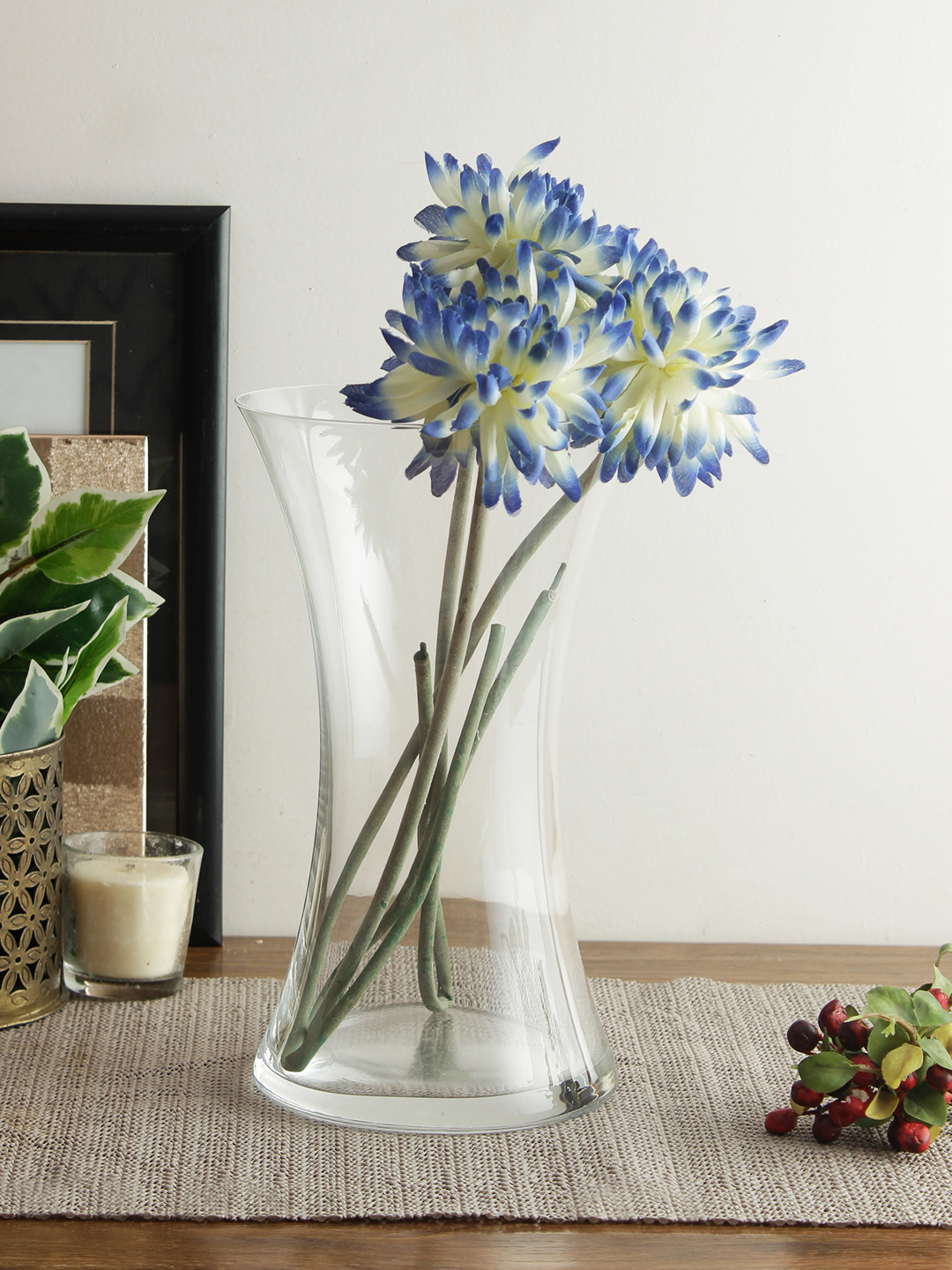 Lead-free Crystal Vase - 256 X 150 Mm | Elegant Transparent Design With Smooth Rims And High Mechanical Resistance