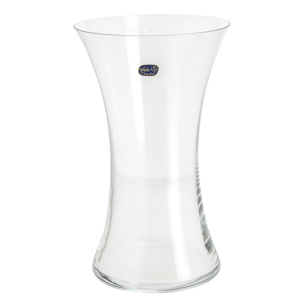 Lead-free Crystal Vase - 256 X 150 Mm | Elegant Transparent Design With Smooth Rims And High Mechanical Resistance