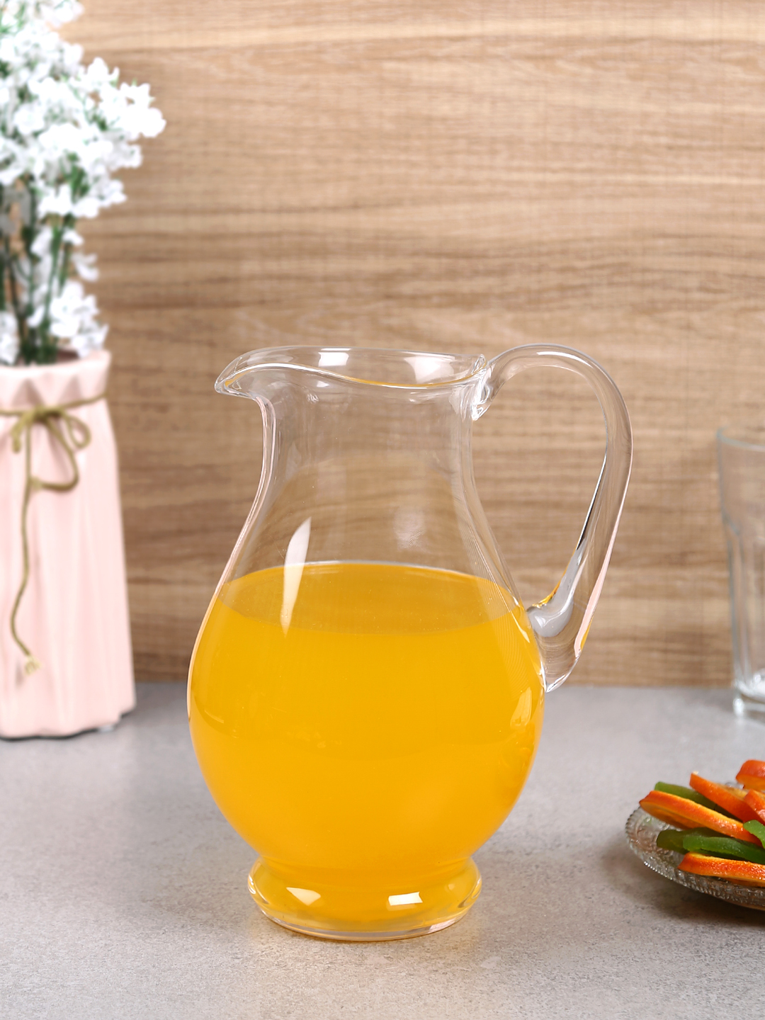 Bohemia Crystal Jug - 1500 Ml, Lead-free Transparent Glass | Dishwasher Safe, High Transparency & Mechanical Resistance