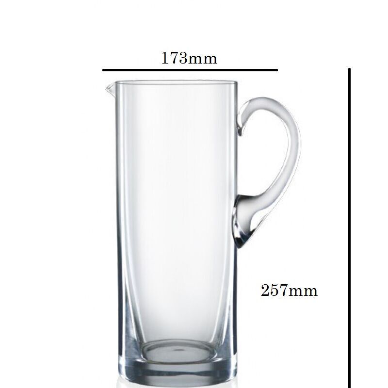 Crystal Jug - 1500 Ml, Lead-free Non-lead Crystal Glass, Dishwasher Safe, Transparent