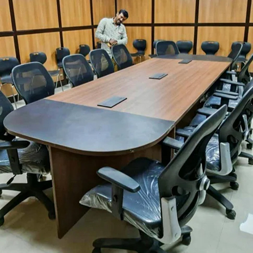 Brown Plywood Conference Table