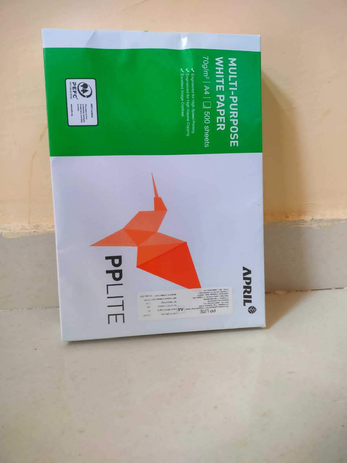 Paperone Copier Paper - Chemical Pulp, A4 Size, White Color | 70 G/cm3 Density, Eco Friendly, High-speed And All-purpose Printing