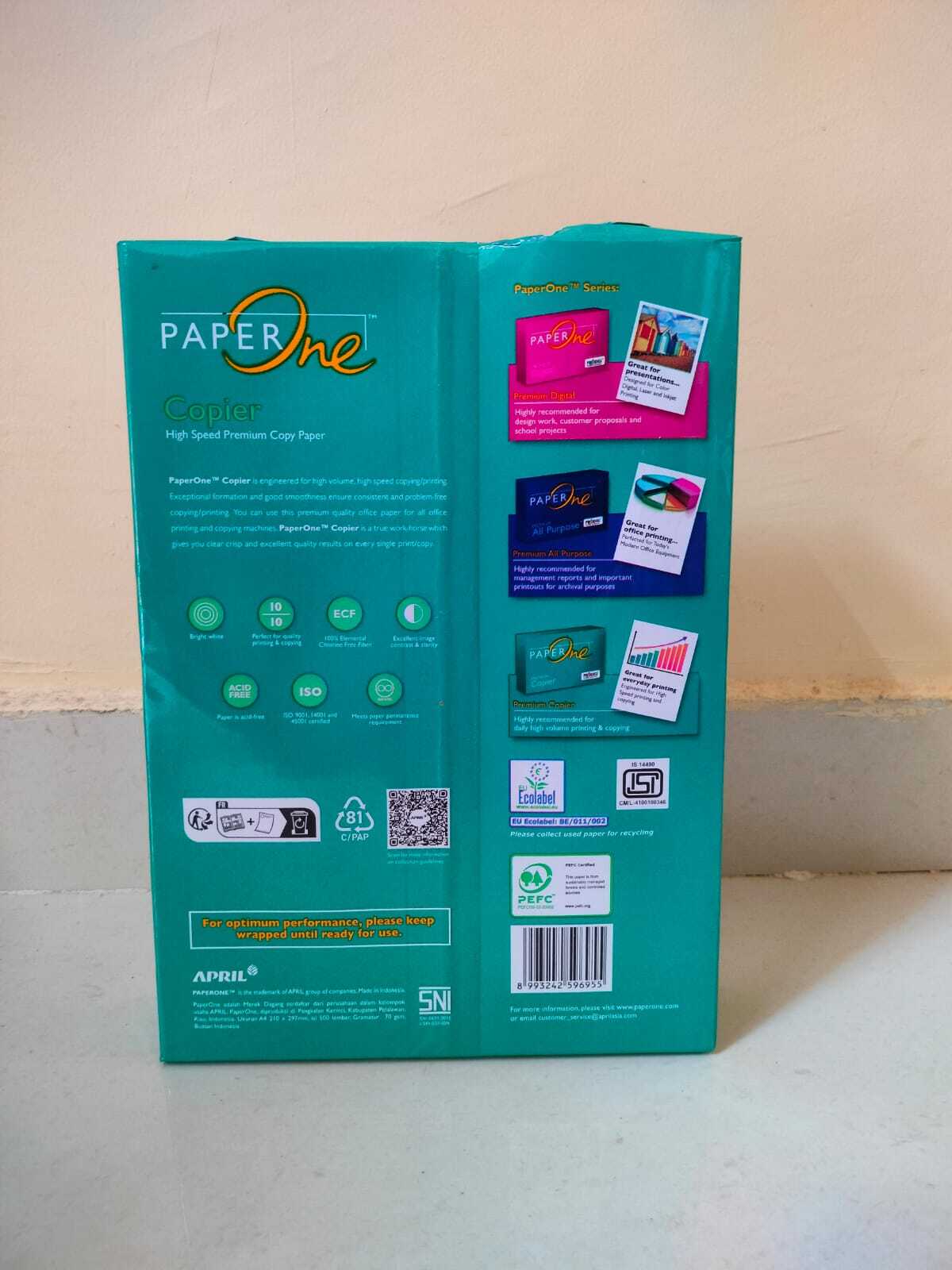 Paperone Copier Paper - Chemical Pulp, A4 Size, White Color | 70 G/cm3 Density, Eco Friendly, High-speed And All-purpose Printing
