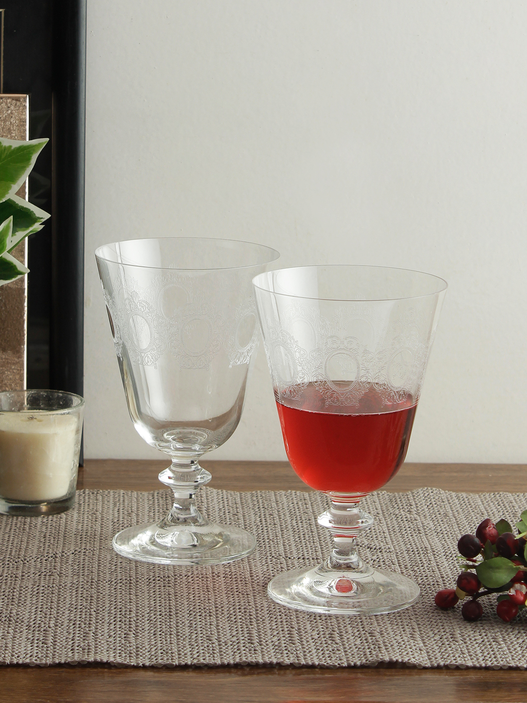 Bohemia Crystal Bella Engraving Cocktail Glass 350 Ml Set Of 6 Pcs Transparent Non Lead Crystal