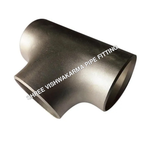 Monel 400 Equal Tee - Stainless Steel, Customizable Thickness in mm, Silver Color , LTZ Shape for Versatile Pipe Fitting Applications
