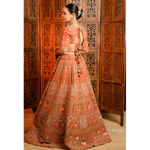 Different Available Heavy Embroidered Bridal Lehenga