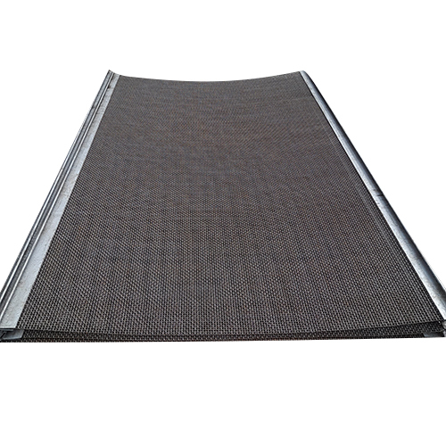 Vibrating Screen Mesh - Steel Material, Aluminum Wire Type | Silver Color, Rectangular Hole Shape, Plated Surface Treatment, Weave Wire Mesh Style