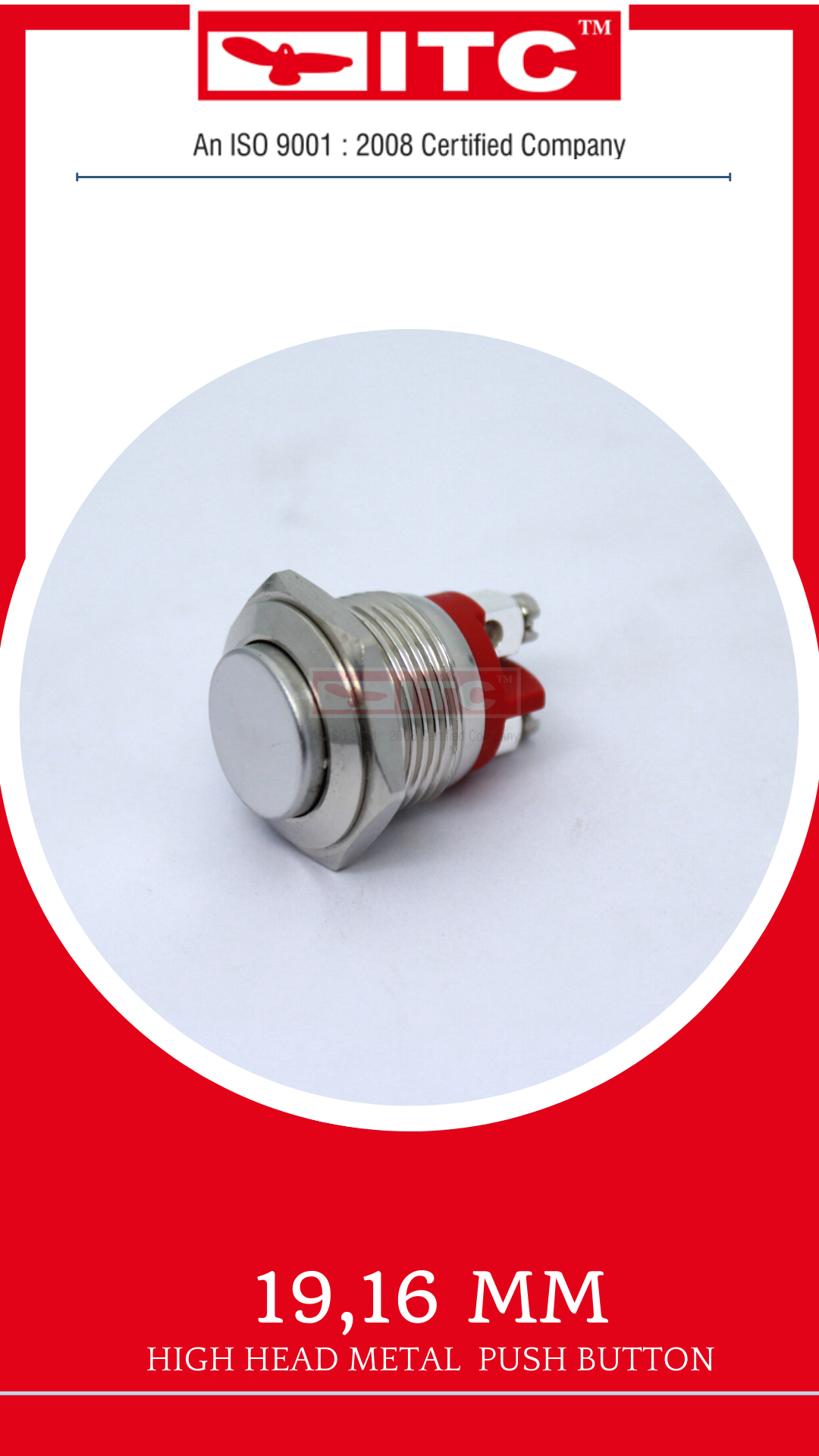 Metal Illuminated Push Button - 5v To 220v, Ip67 Rated, Momentary/latching Action, 50,000 Cycle Life, Available In Multi-color Options