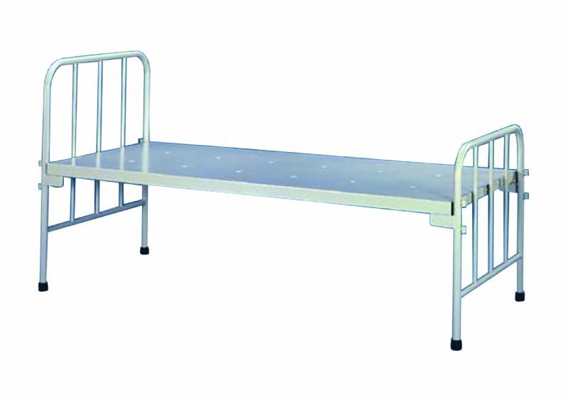 Hospital Bed - Steel, 2000x900 Mm | 250 Kg Weight Capacity, Powder Coat Finish, Iso 13485 Compliance, 1-year Warranty