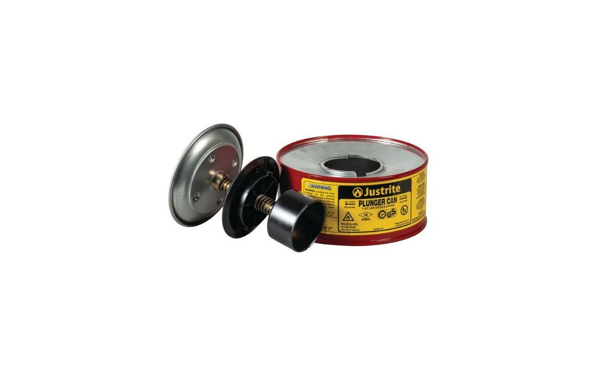 Plunger Dispensing Flame Arrester Red 10118